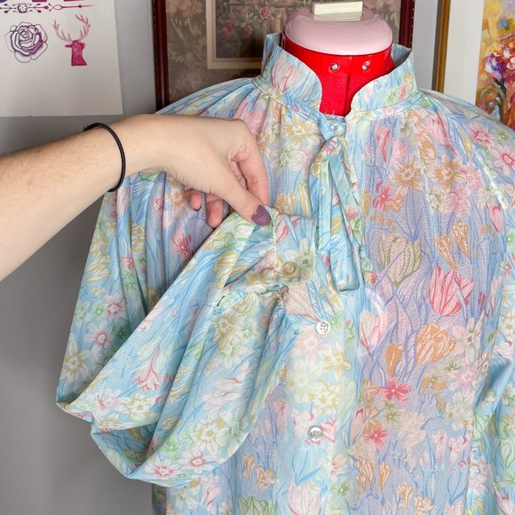 VNTG NedJ Sheer Floral Blouse - Picture 5 of 6